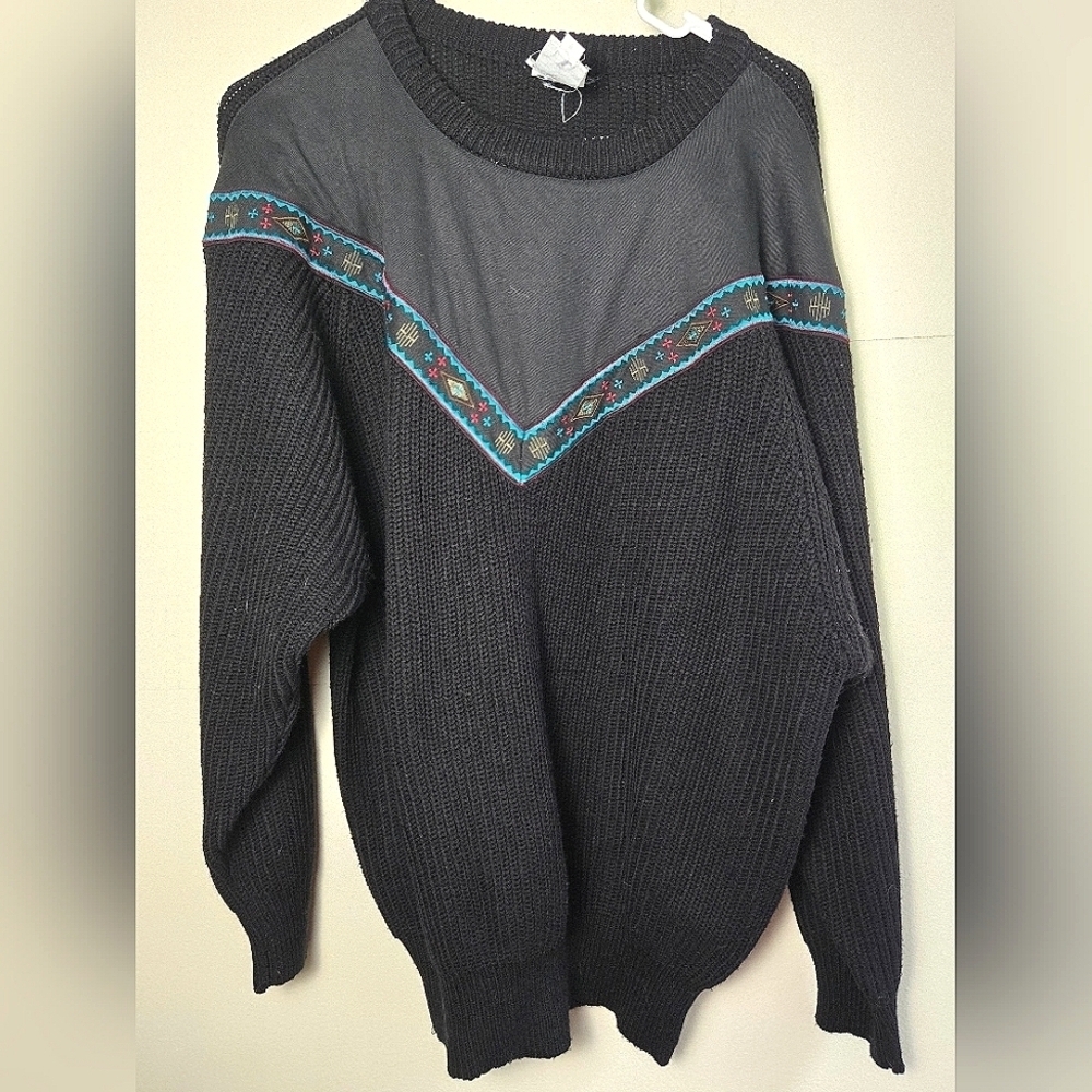 Vintage 90's Together! Western Style Pullover Sweater, Size XL